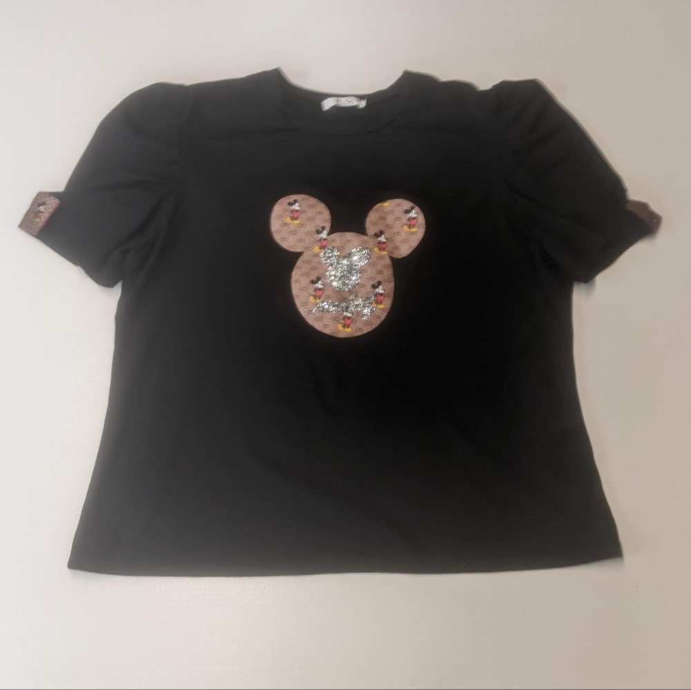 R. Q. Collection Size 3XL Black Mickey Mouse Tee